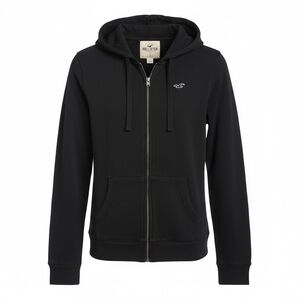 Hollister Black Hoodie with Zipper